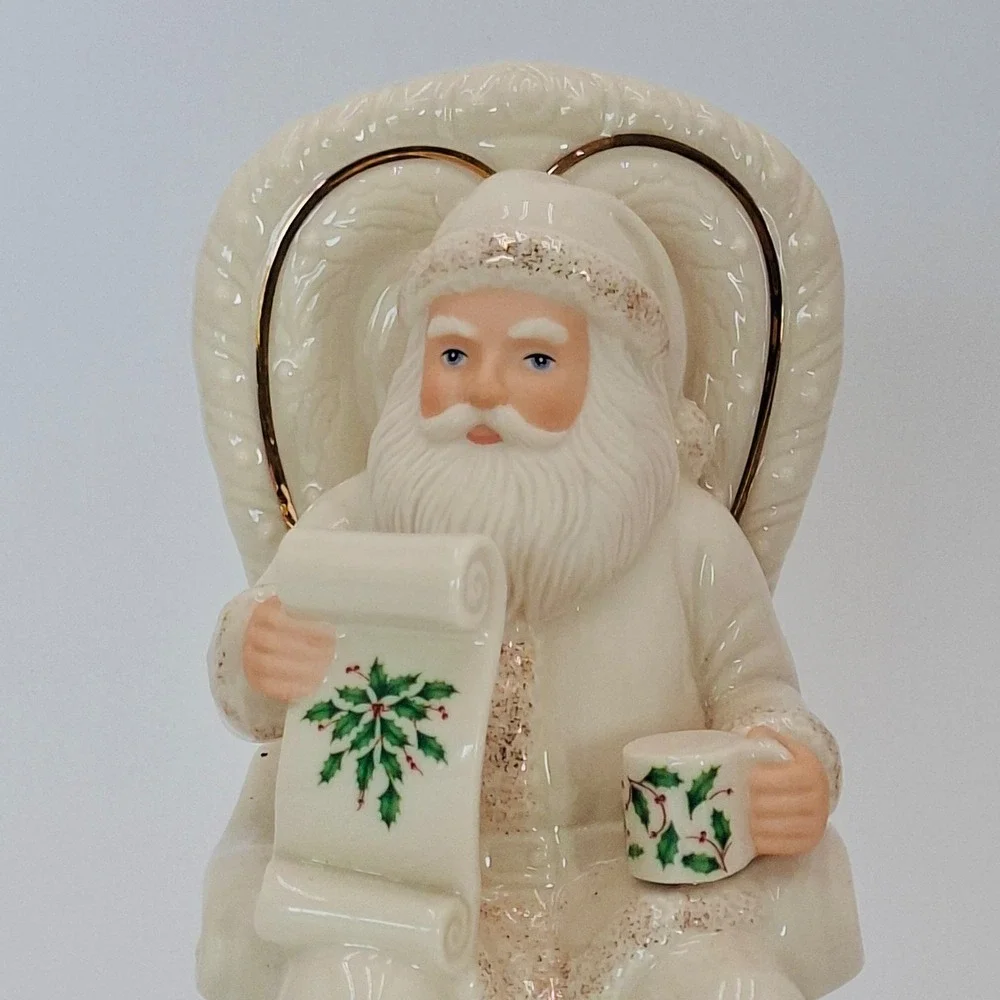 Lenox Holiday Naughty Or Nice Porcelain Christmas Santa #811950